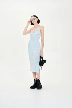JASMINE DENIM PRINT TANK DRESS Summer-Season