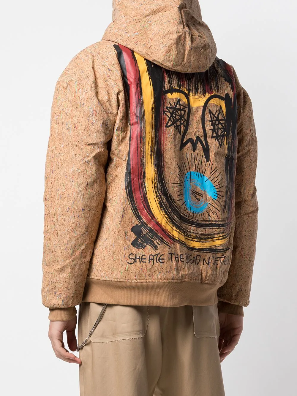 JETTED CORK DROP SHOULDER HOODIE CORK WITH PAINT Chill Vibe Cozy Vibes