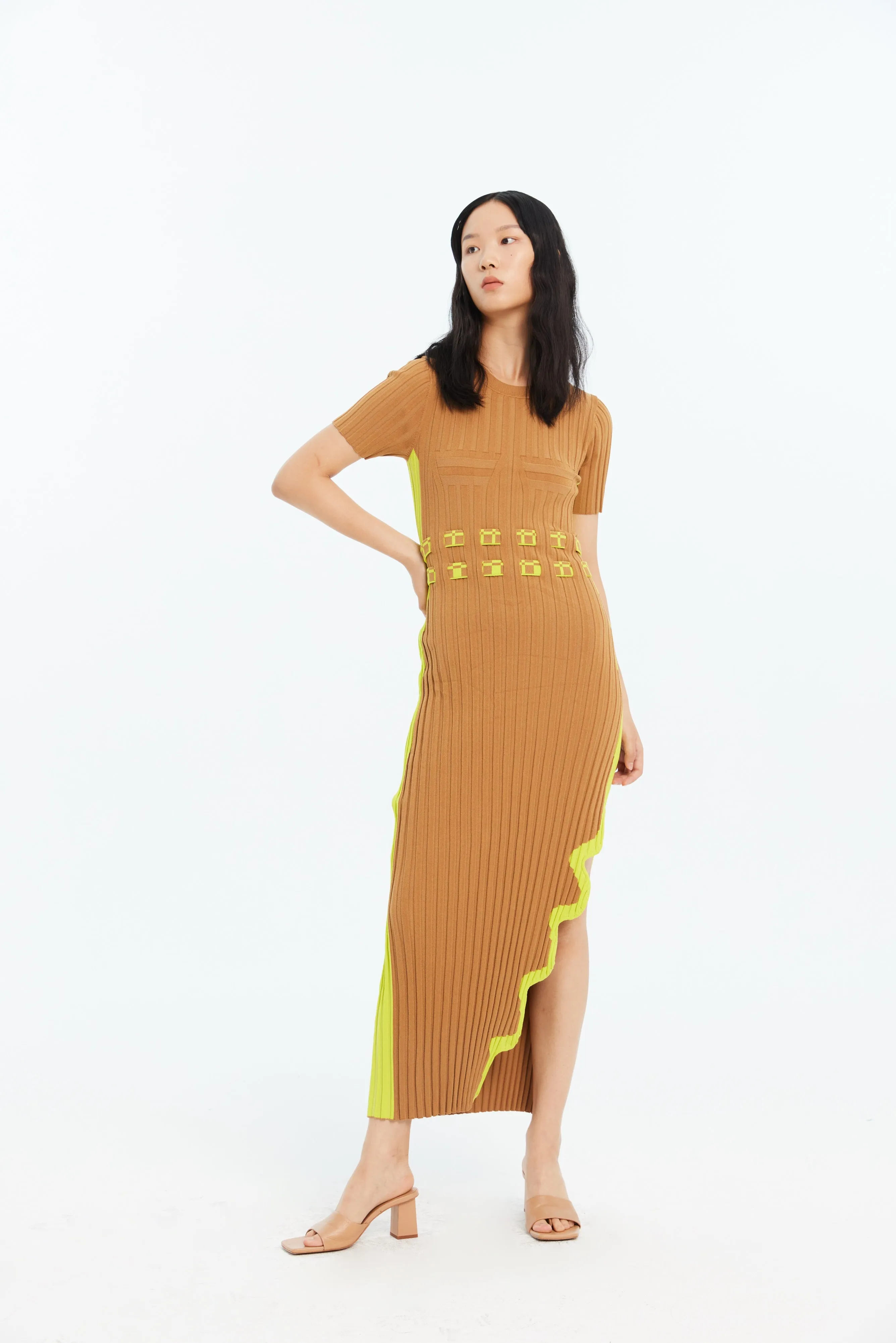 JODIE ECO PLEATED LONG DRESS Work Vibe