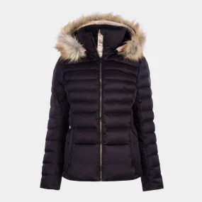 Julia Luxe Parka w/ Faux Fur Anti Pill Fabric Tech Chic Urban