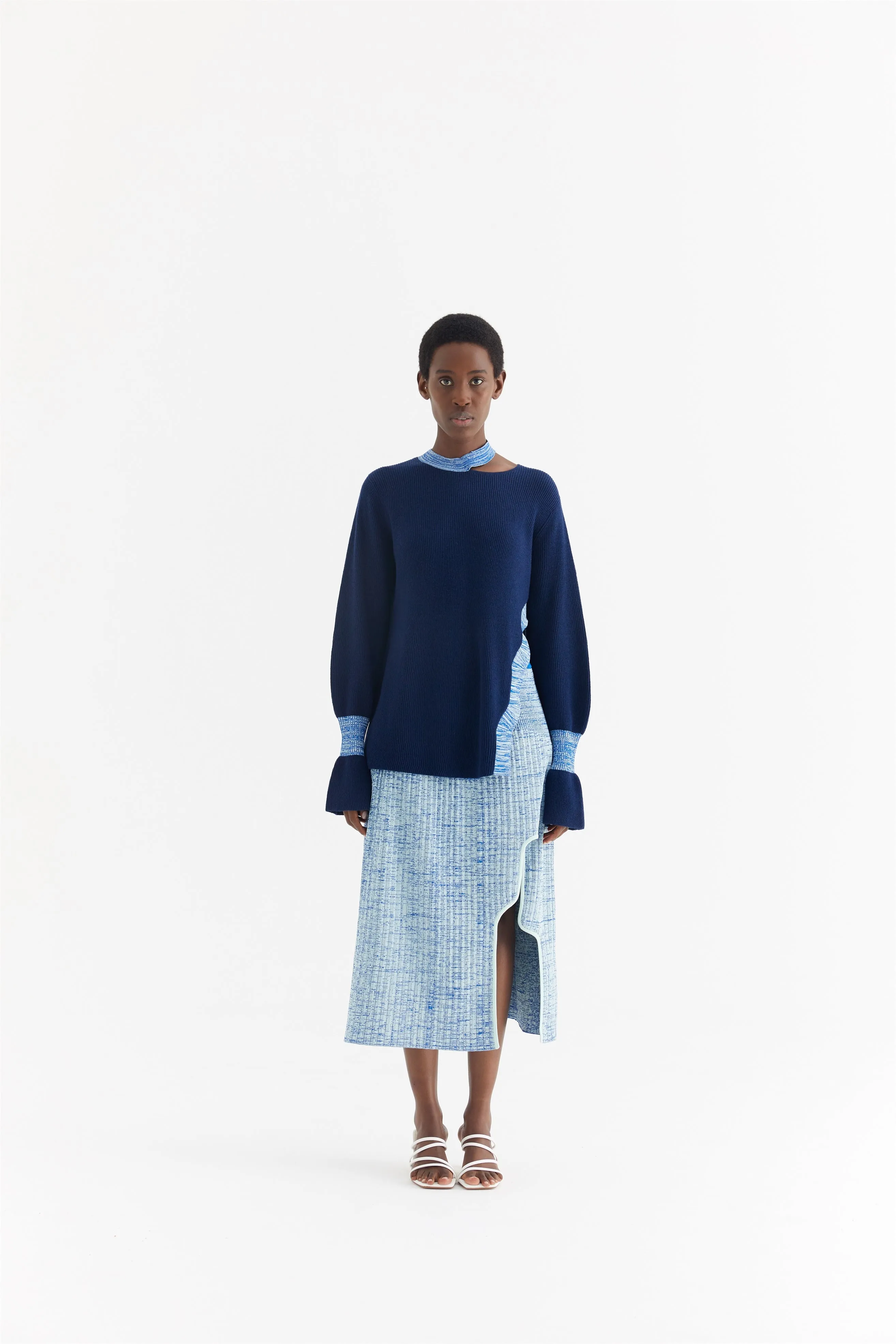 FasteningHood Thermochromic Color Shift Tech KAYNE MERINO WOOL MOCK NECK PULLOVER