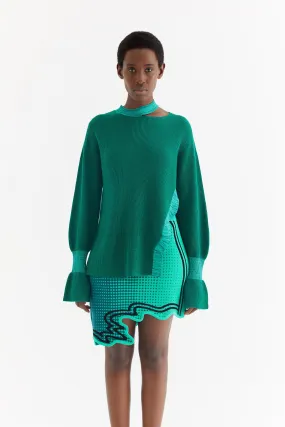 KAYNE MERINO WOOL MOCK NECK PULLOVER Winter Fashion Textured Weave Pattern