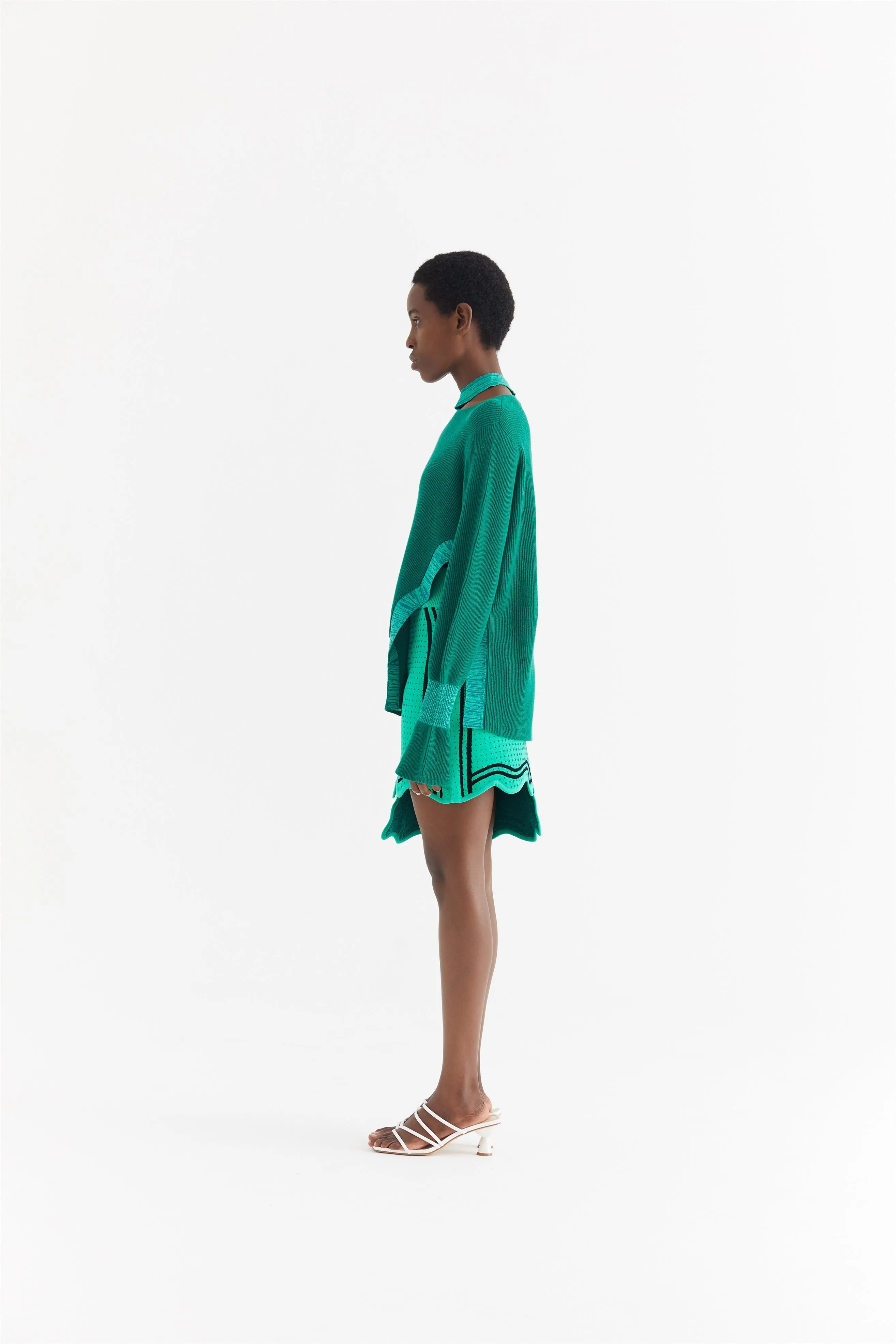 KAYNE MERINO WOOL MOCK NECK PULLOVER Hidden Ventilation Zones