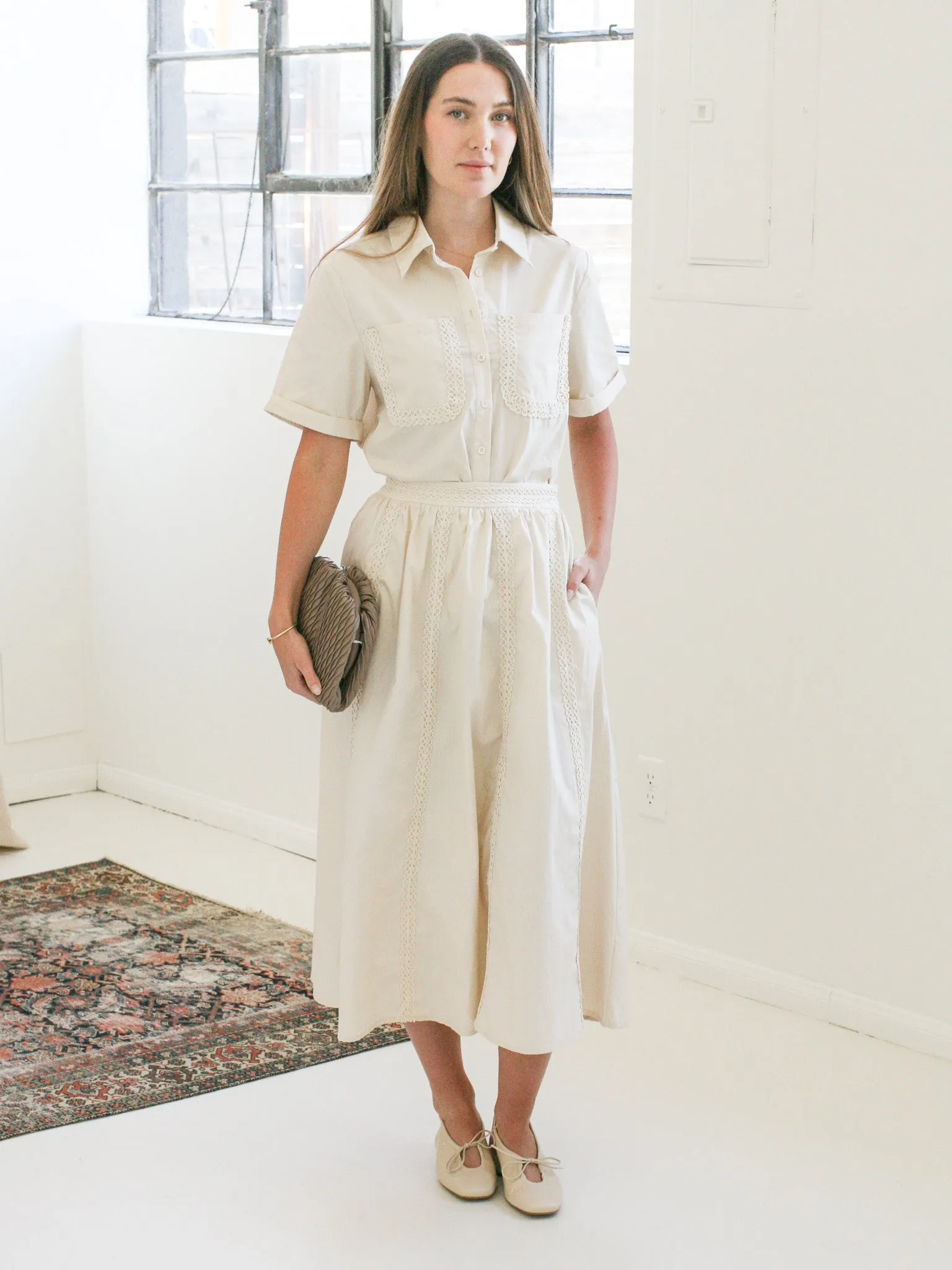 Casual Comfort Shape Enhancing Kendra Midi Skirt