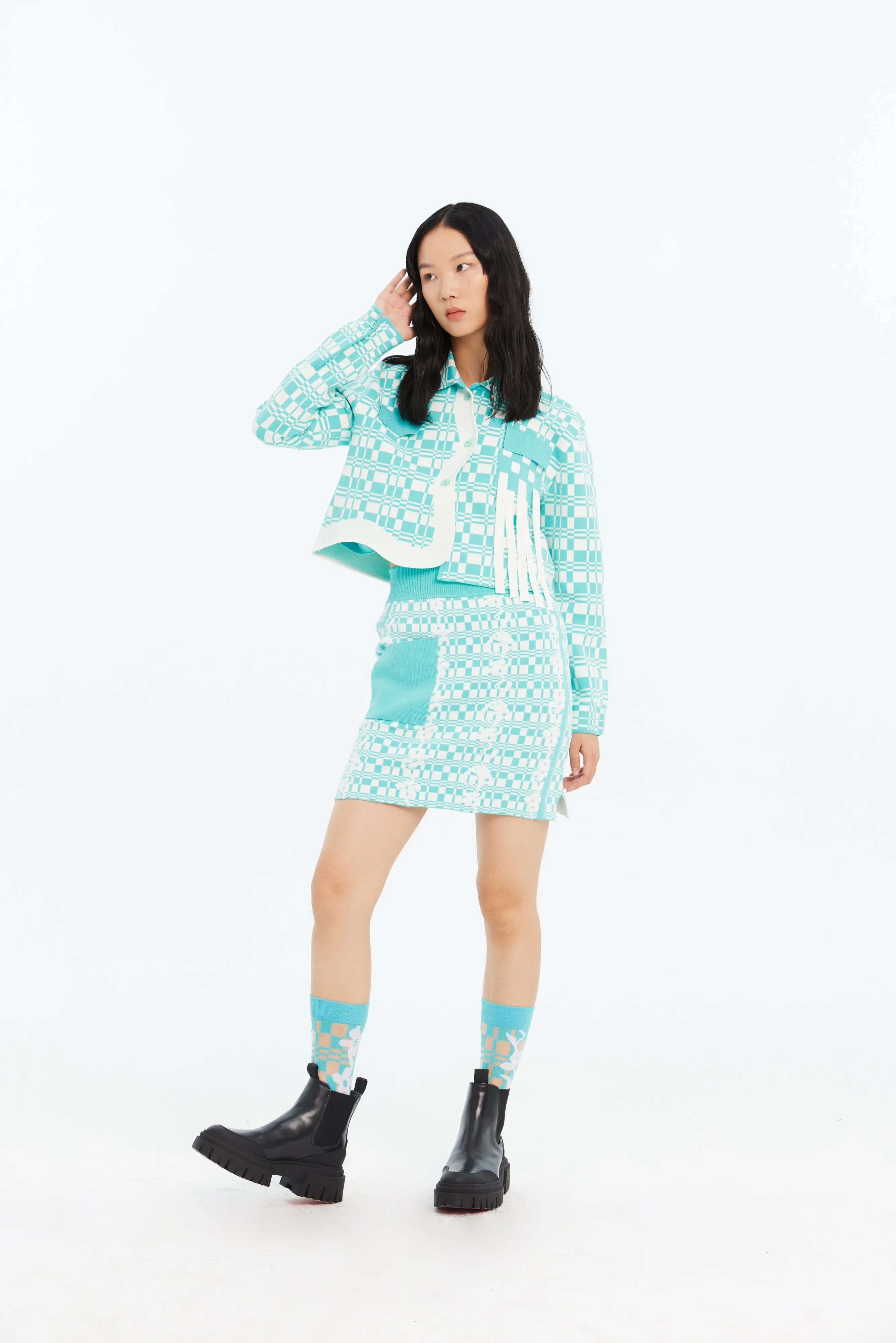 Ultimate Wear KIRBY FLORAL STITCH ECO MINI SKIRT