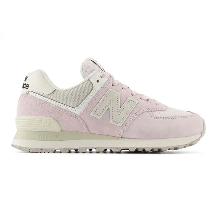 Womens New Balance 574 v2 in Pink Granite/Moonbeam/Turtledove Street Wear Tread Pattern