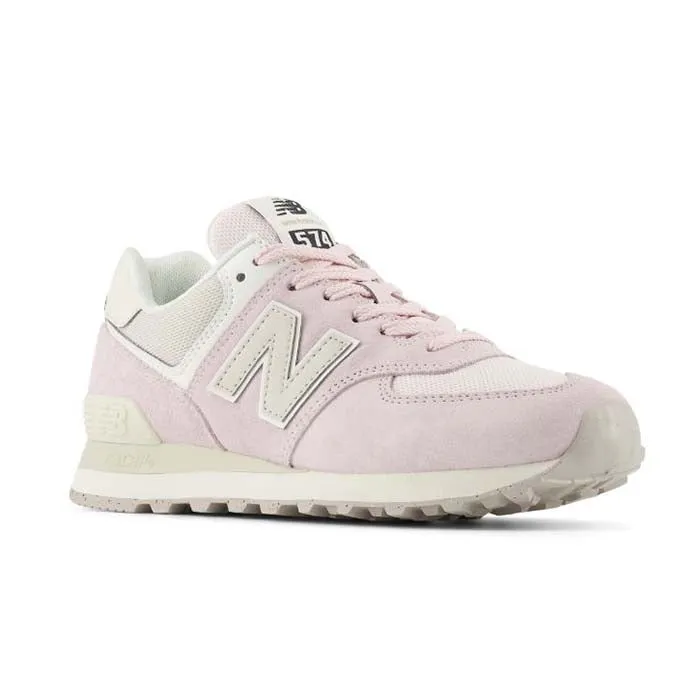 Comfort Fit Harbor Walk Womens New Balance 574 v2 in Pink Granite/Moonbeam/Turtledove