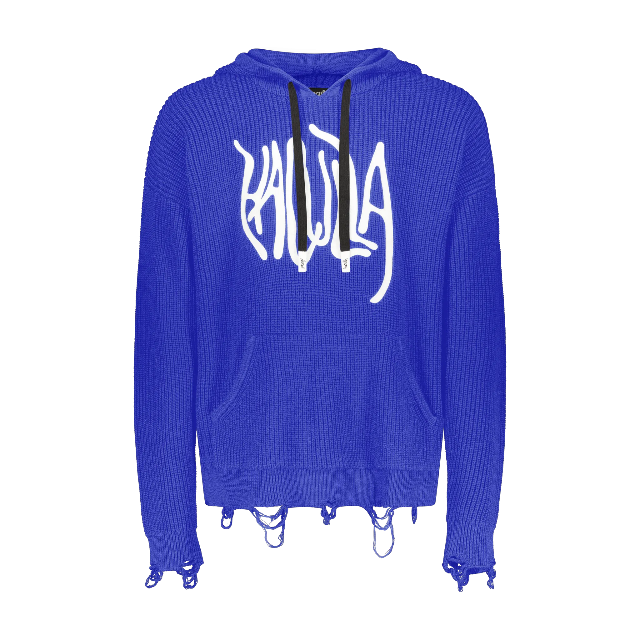 DISTRESSED HACULLA KNITTED SWEATER HOODIE Casual Design
