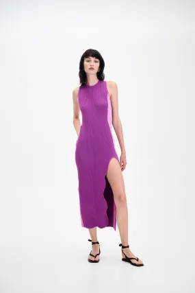 BASIL LONG DRESS WITH OPEN BACK Stylish Waistband Design Night Party