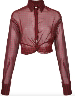 Relaxed Fit PLAID BLOUSE