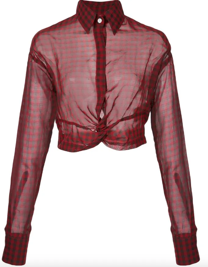 Relaxed Fit PLAID BLOUSE