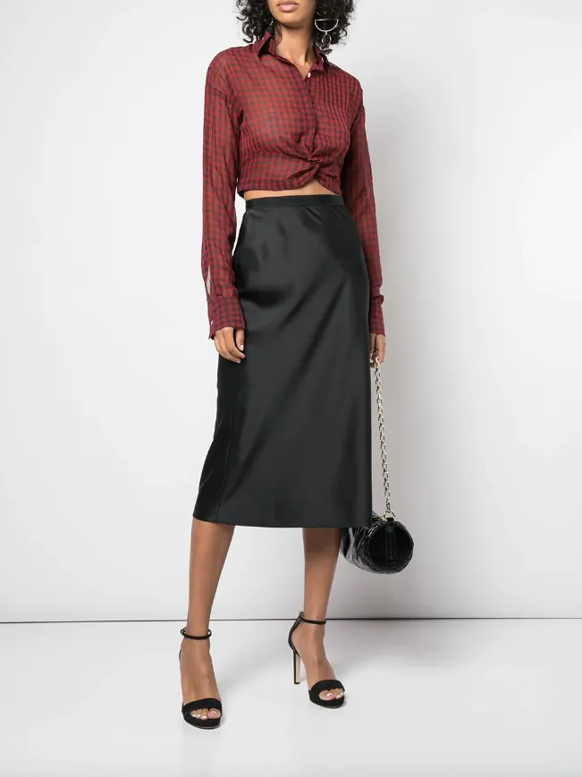 PLAID BLOUSE Everyday Essential Cozy Look Wear