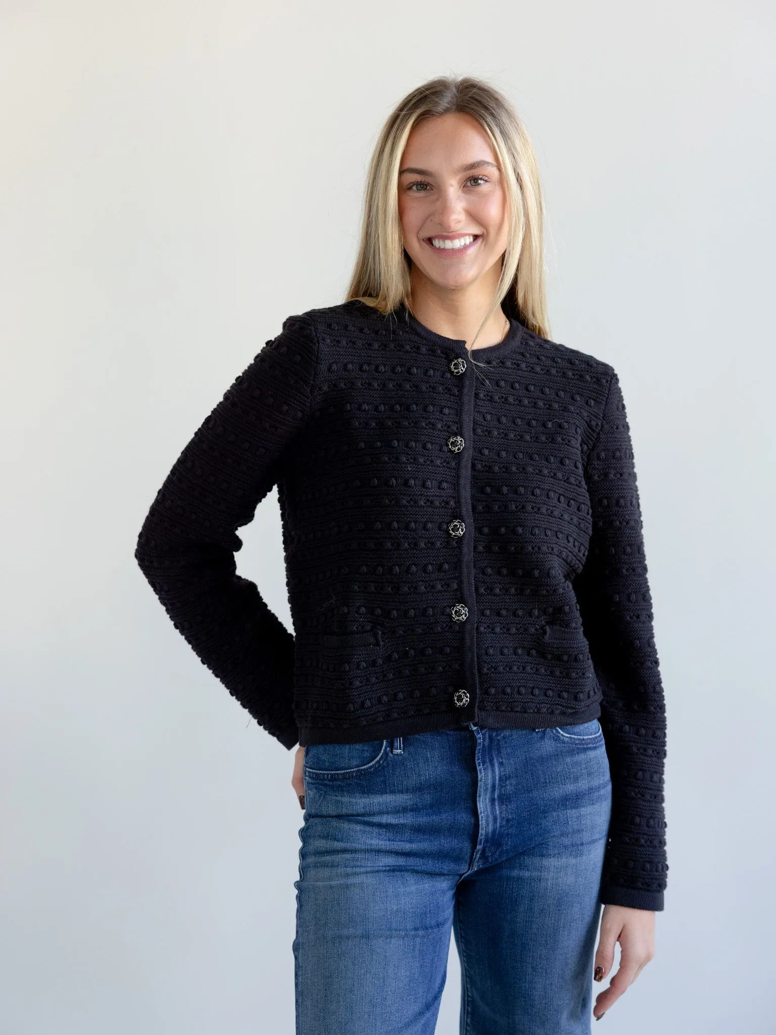 Baldwin Knit Blazer Black Chill Fit