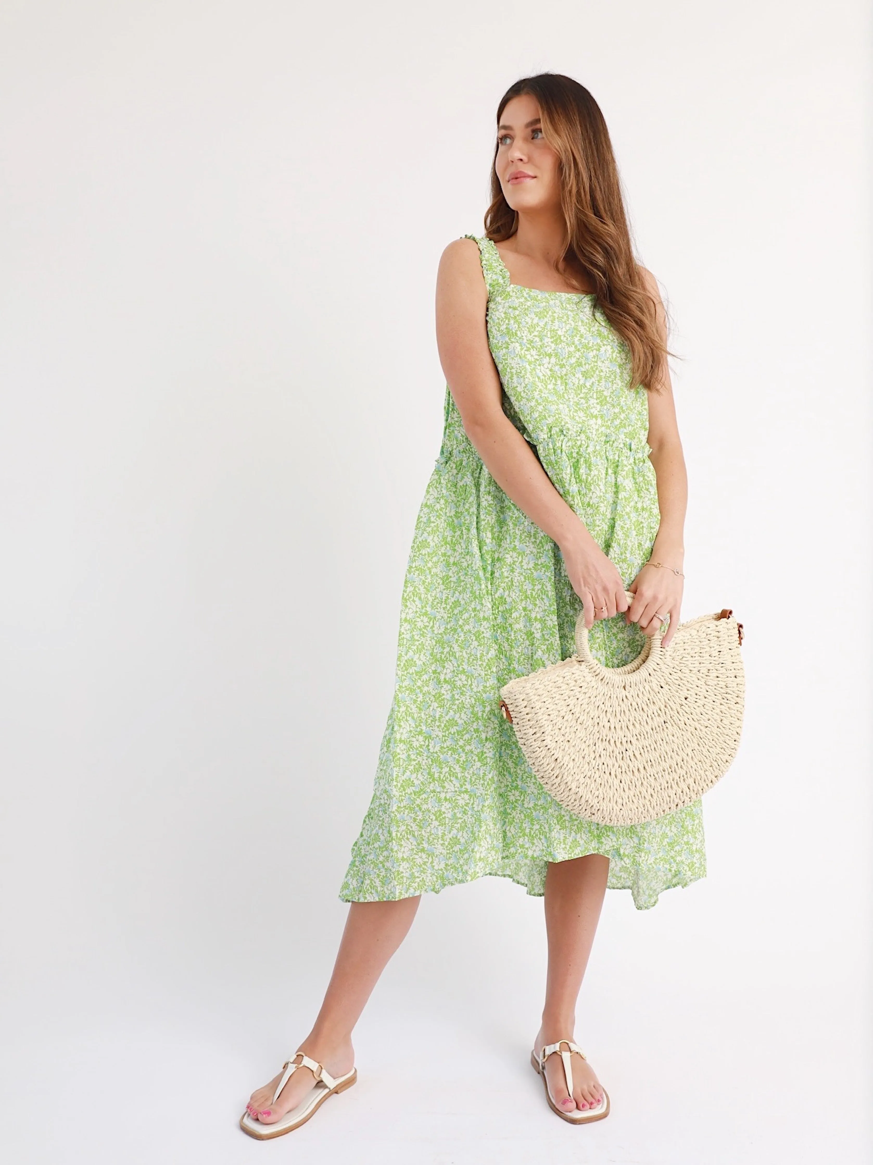 Low-Waist Irish Spring Maxi