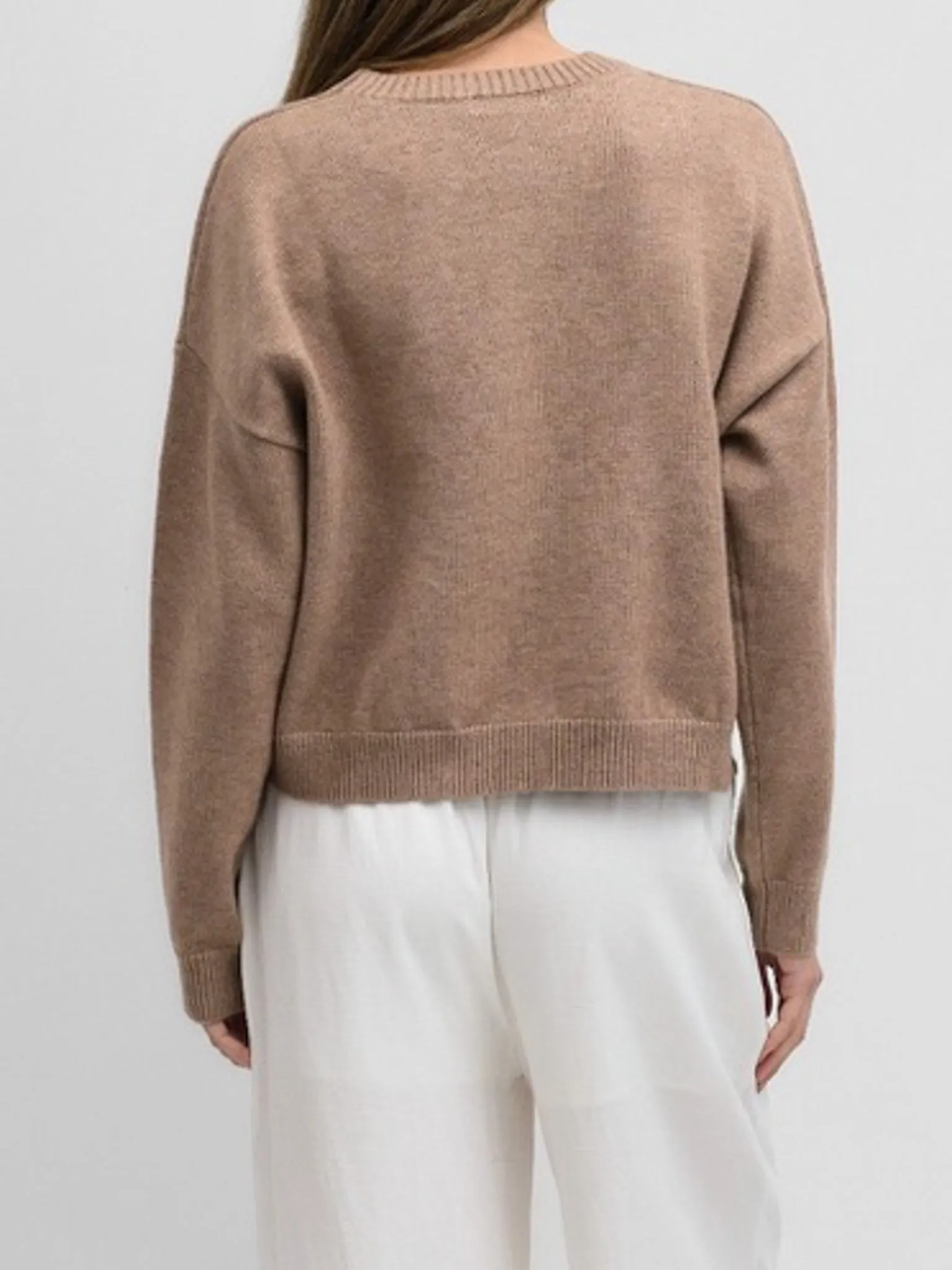 Cozy Everyday Wear Lexi Pocket Sweater Mocha