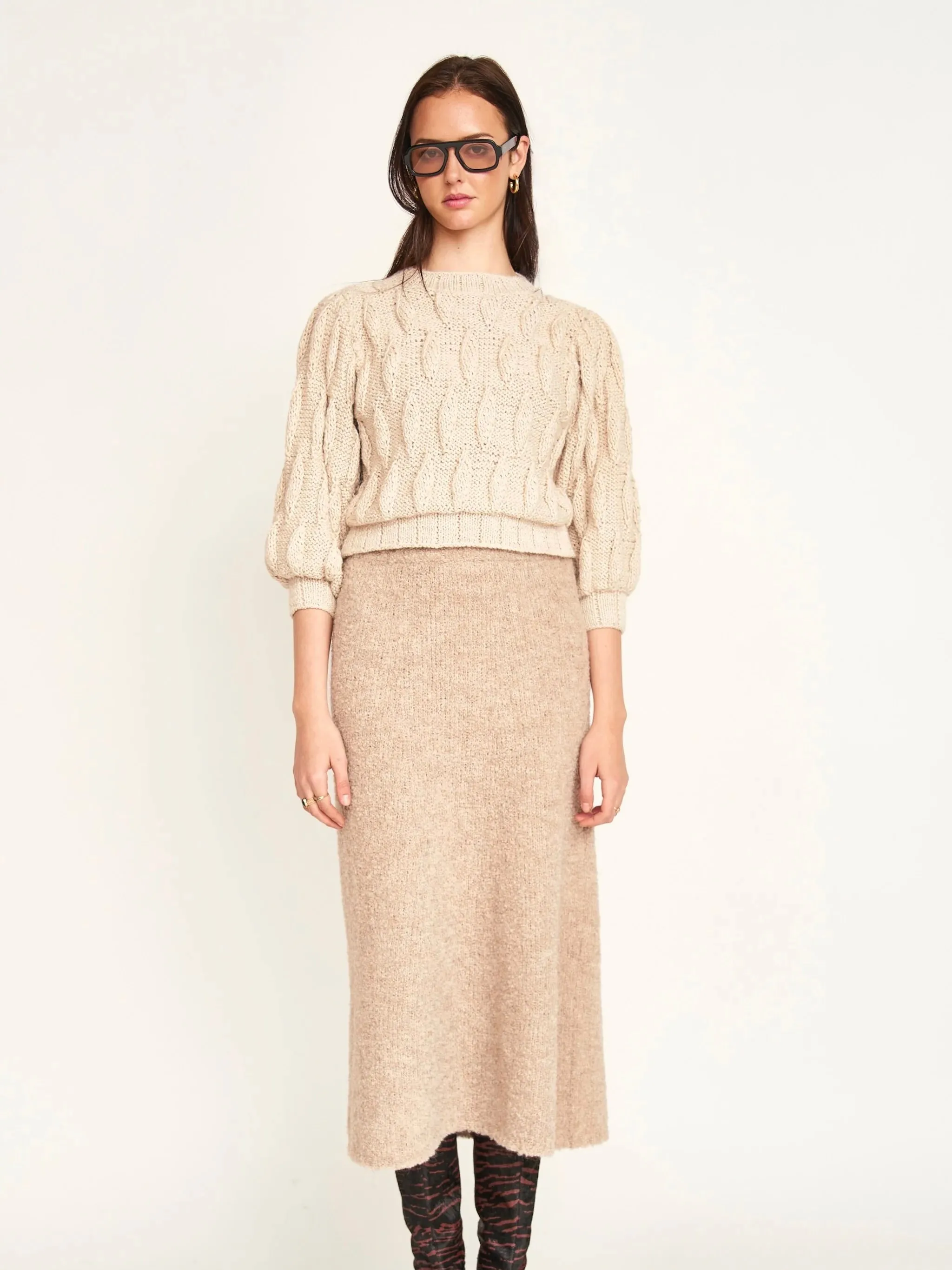 Stylish Comfort Mirth Bavaria Teardrop Pullover in Sand