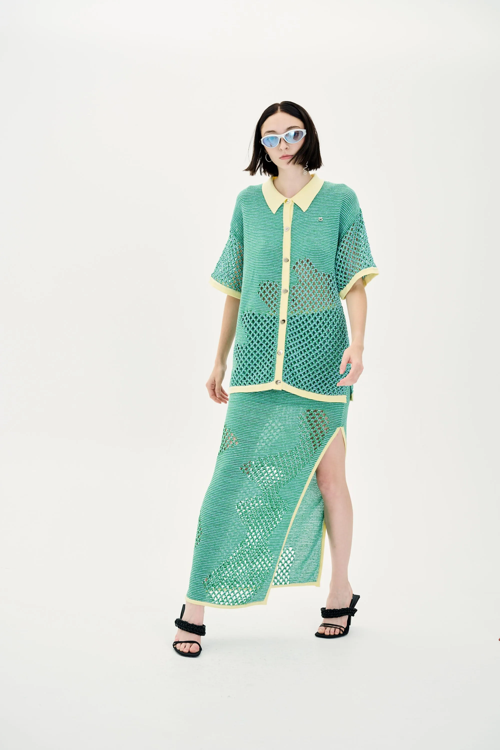 Casual Comfort Layers ROWAN CROCHET MAXI SKIRT