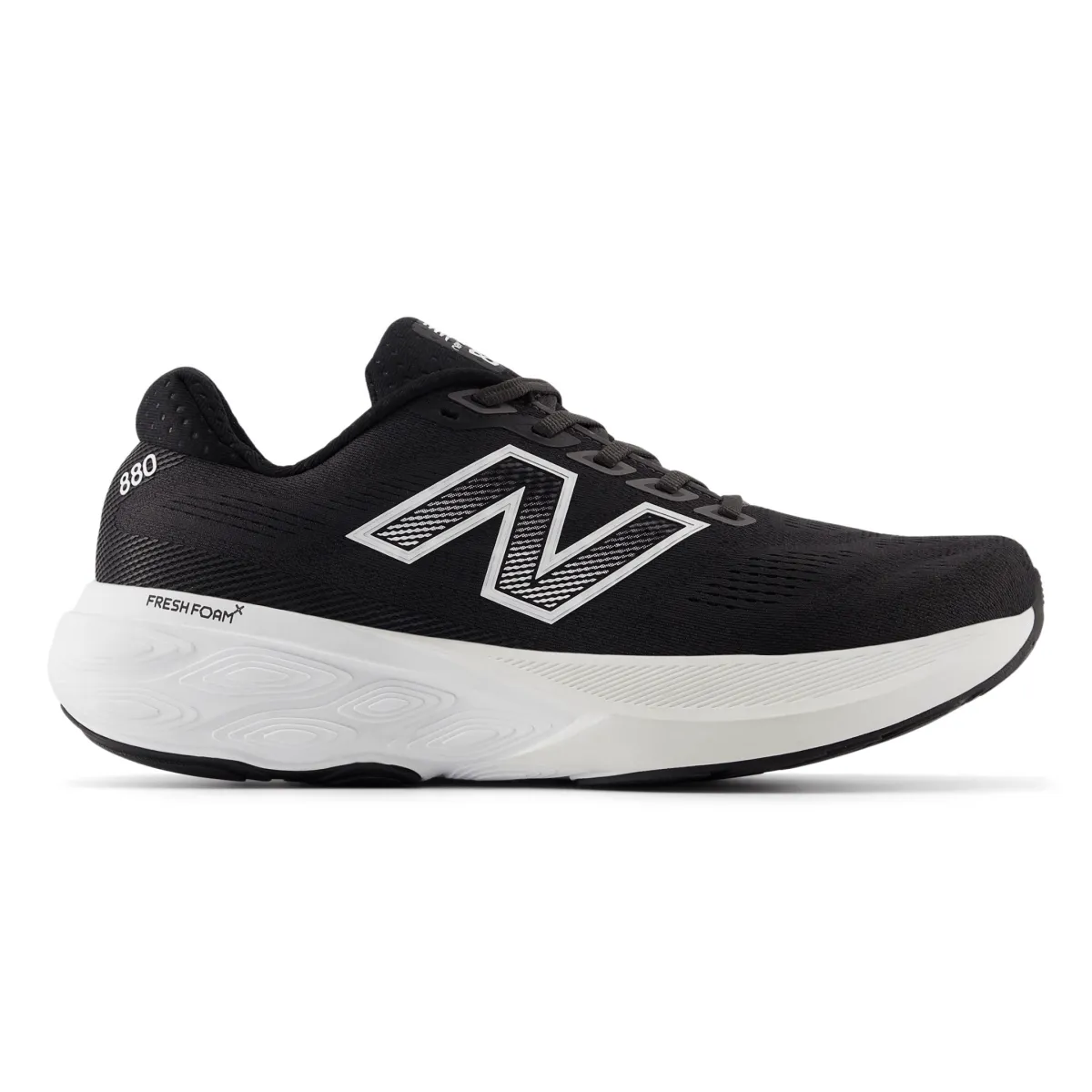 Slim Profile New Balance Men's Fresh Foam X 880v15 M880B15 Black/White/Reflection