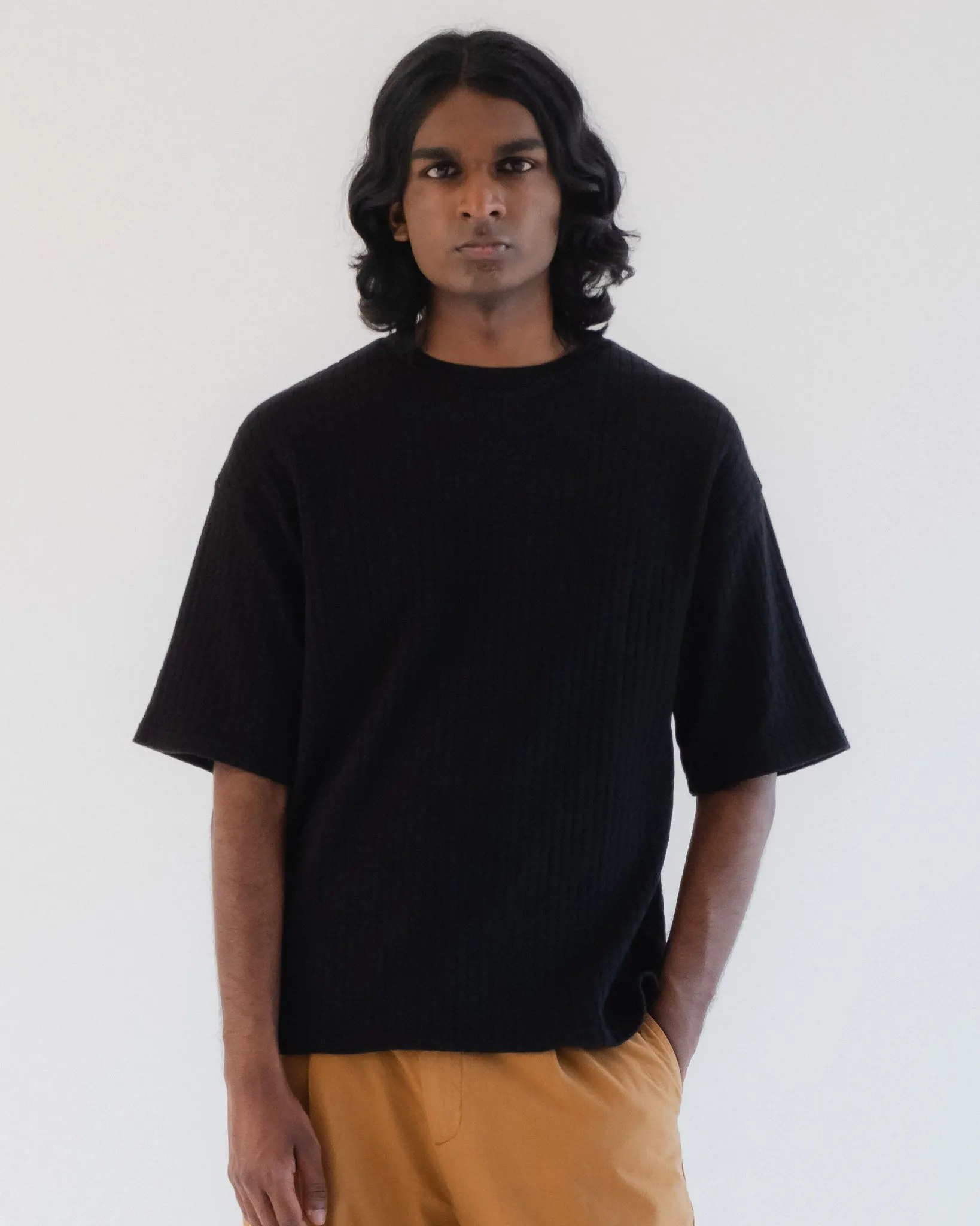 Big T Cotton Mesh Black Non Irritating Tags Effortless Style