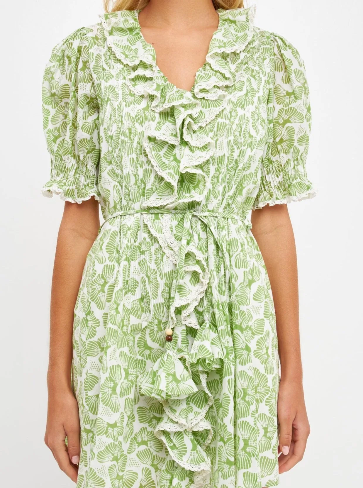 Jade Ruffle Dress Photo Light