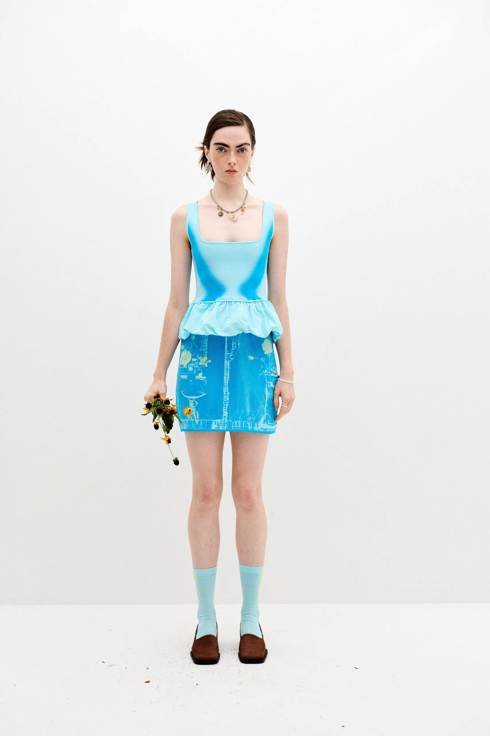 ZeroWaste Pattern Thermochromic Color Shift Tech LILY MIXED MEDIA TANK TOP