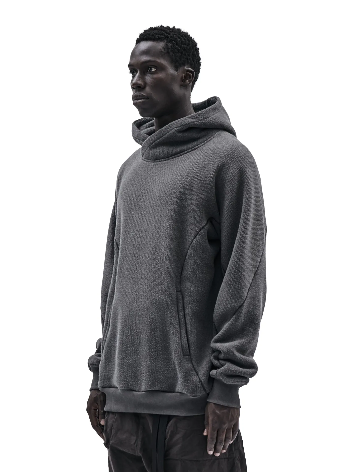 ehitu hoodie cold dyed grey Soft Touch Fabric Comfy Basics