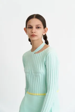 Airflow Mesh Insert Easycare VENUS LONG SLEEVE CROPPED TOP