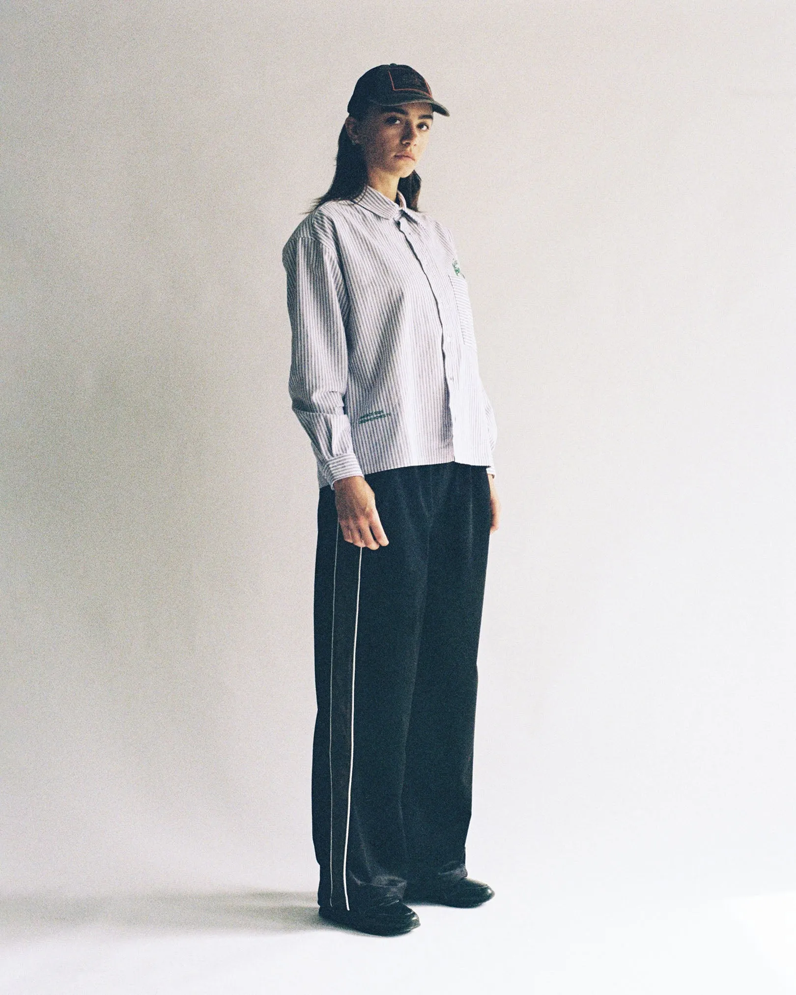 HighRiseWaist Loiter Velour Track Pants