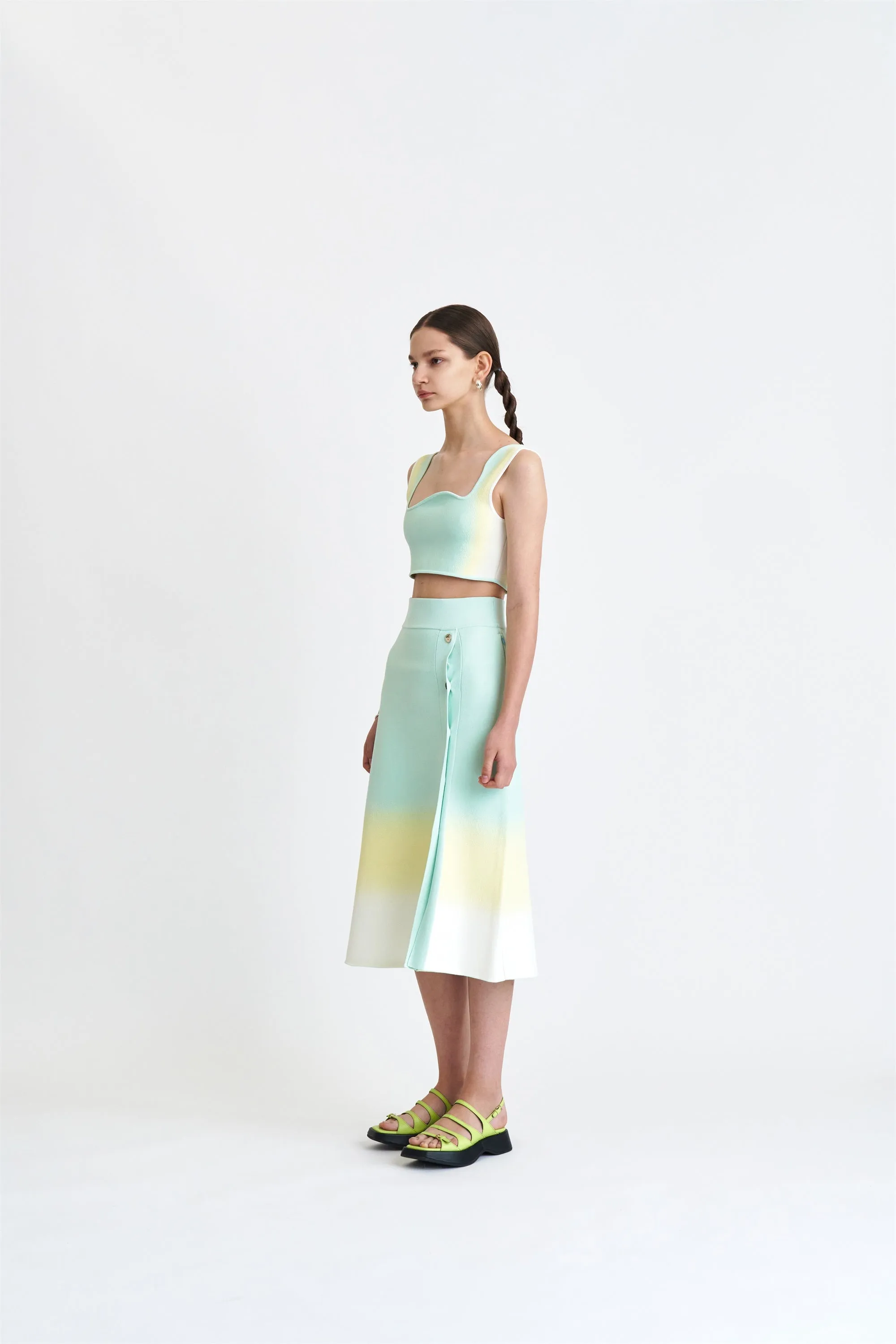 Sheer Overlay Material LORENZO WAVY BRA TOP