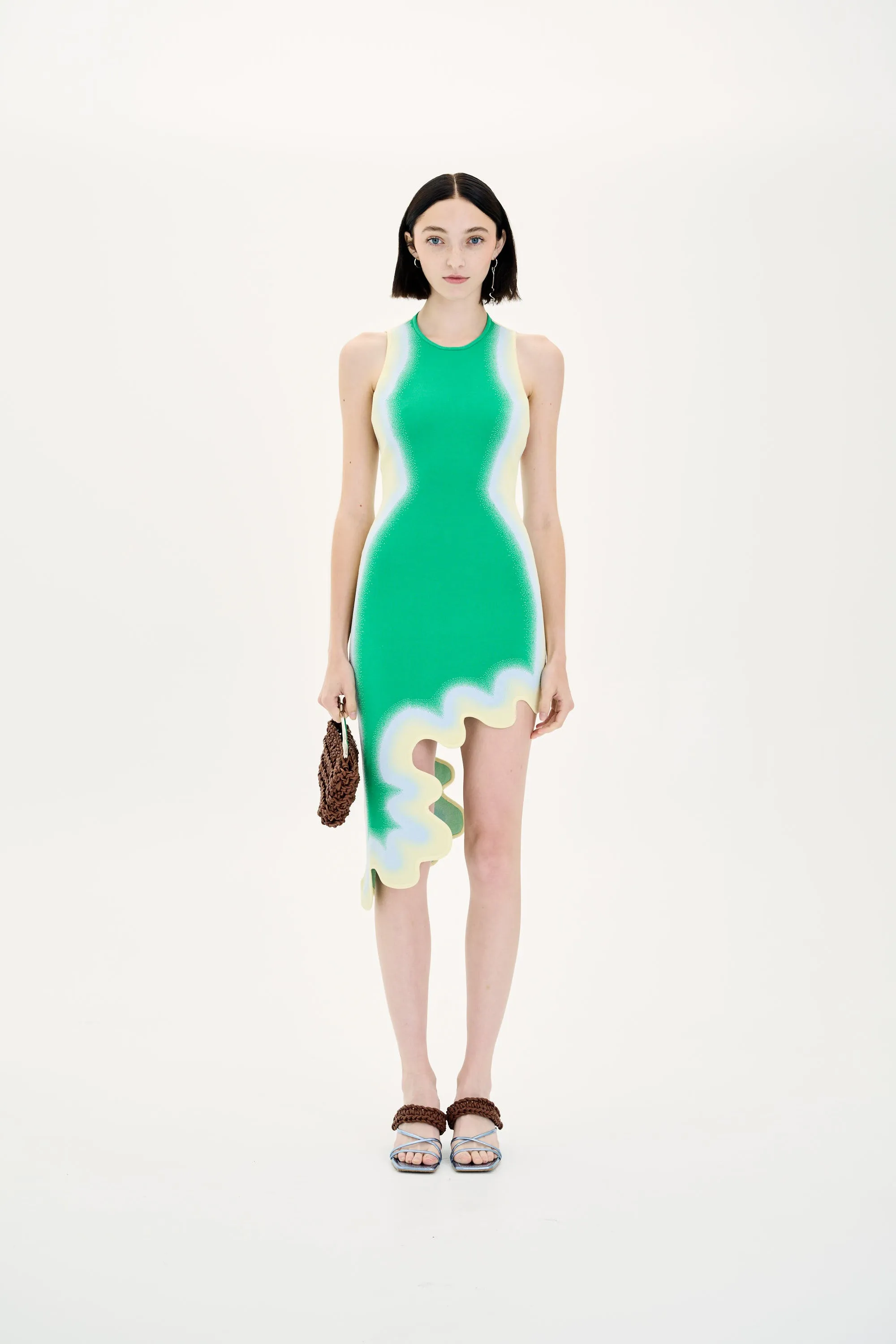 LOTUS SIGNATURE WAVY DRESS WITH OPEN BACK Mood Casual Chic Waist