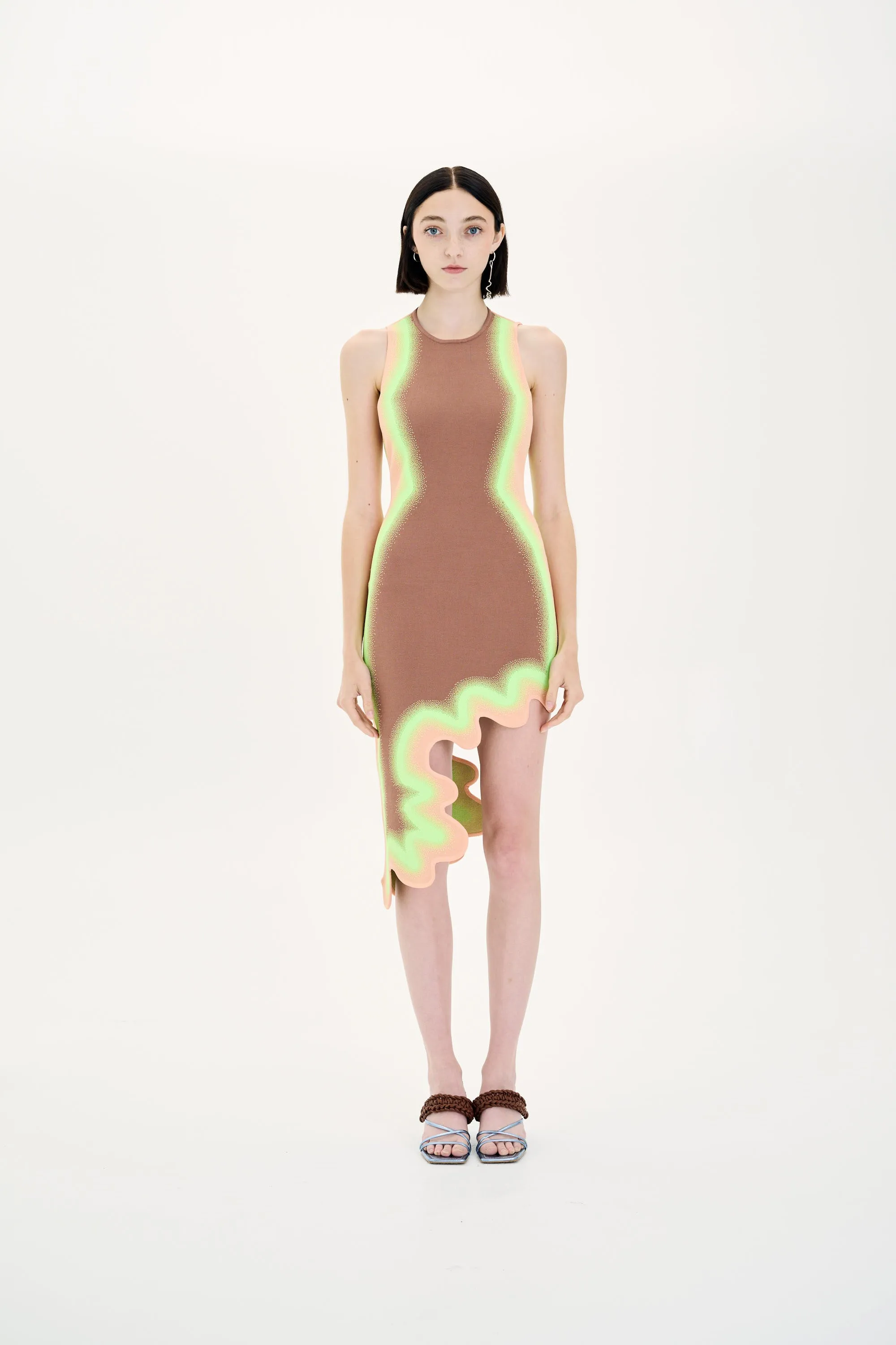 Chic Energy Luxe Comfort LOTUS SIGNATURE WAVY DRESS WITH OPEN BACK