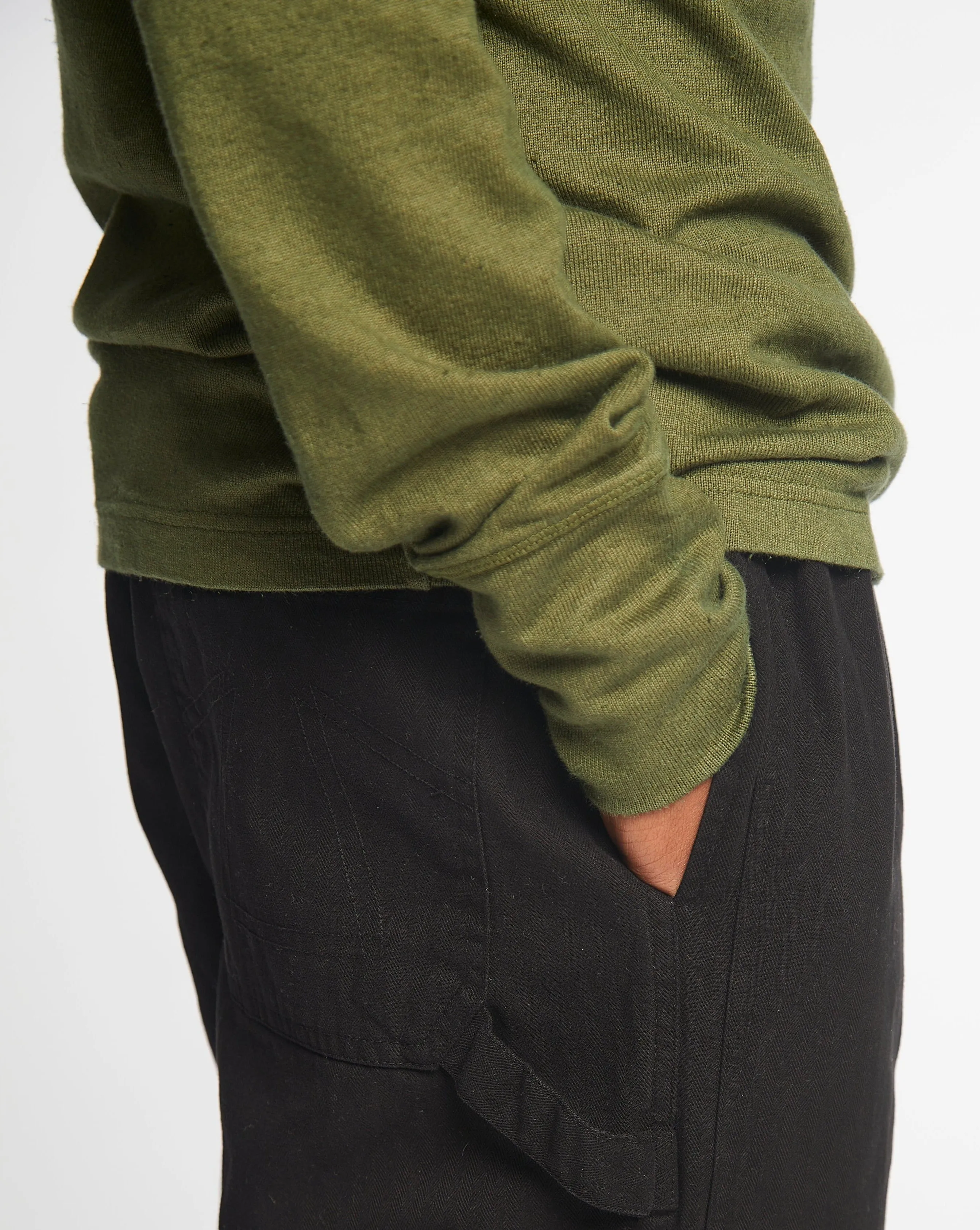 L/S Pocket T Military Jersey Khaki Breathable Performance