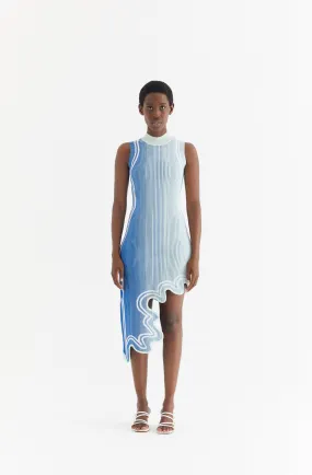 Relax Line LYDIA SUSTAINABLY SOURCED WAVY ASYMMETRIC DRESS