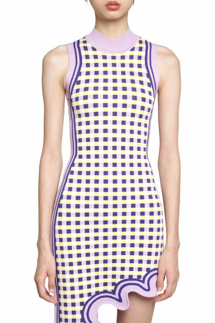 Lydia Wavy Asymmetric Dress Chic Layering