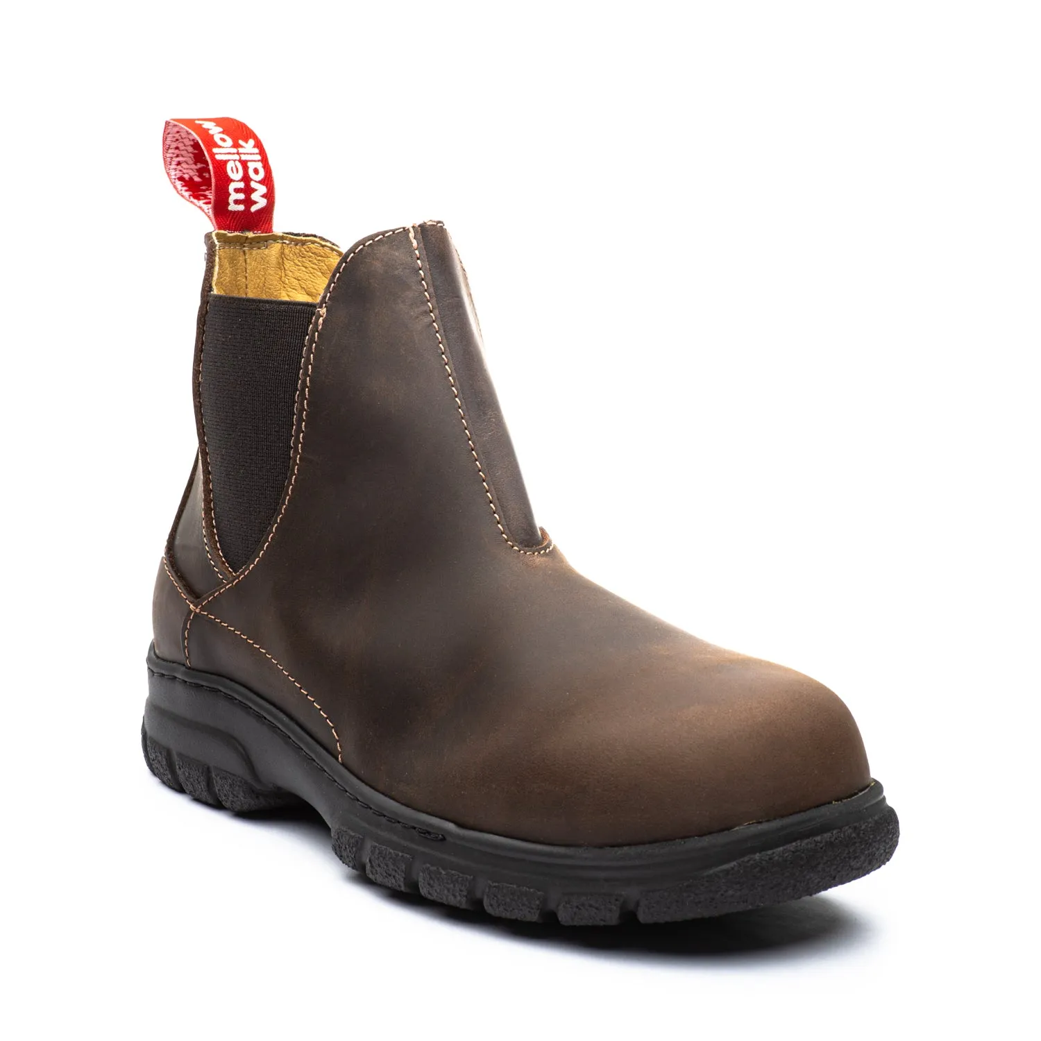 Impact absorption Maddy Women's 6" composite toe leather work boots 446128BRN