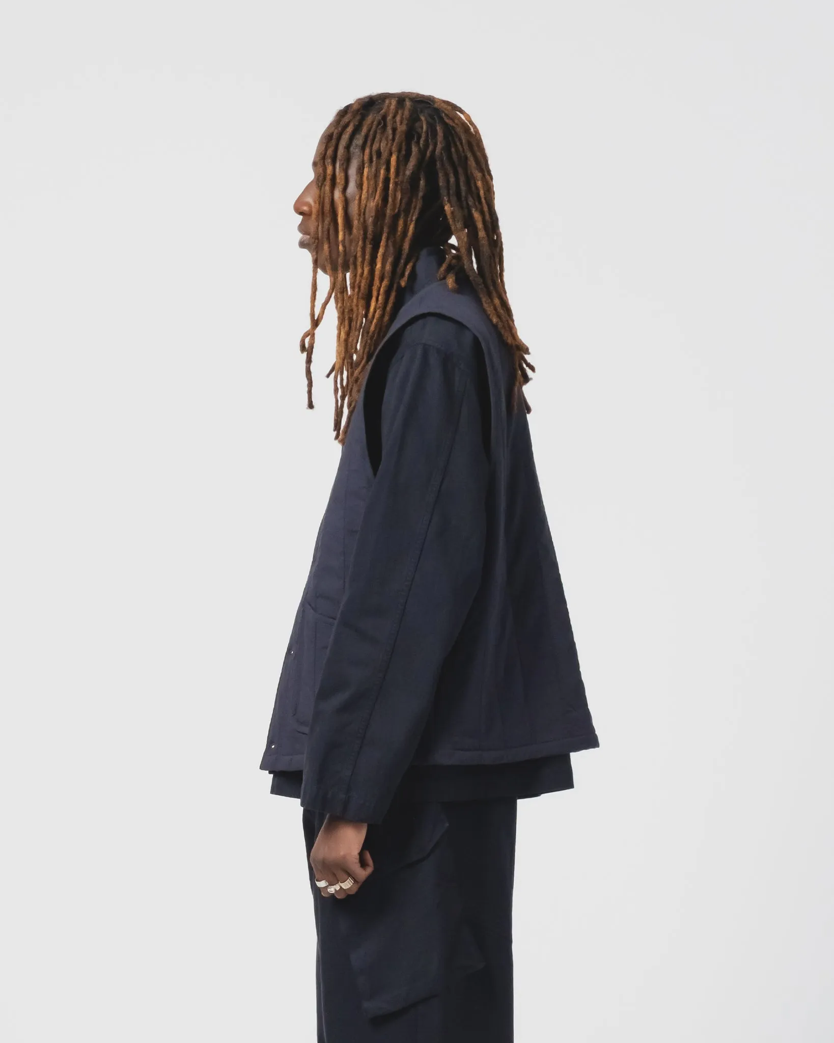 Barrage Vest Quilted Cotton Inkt Wind Blocking Fabric