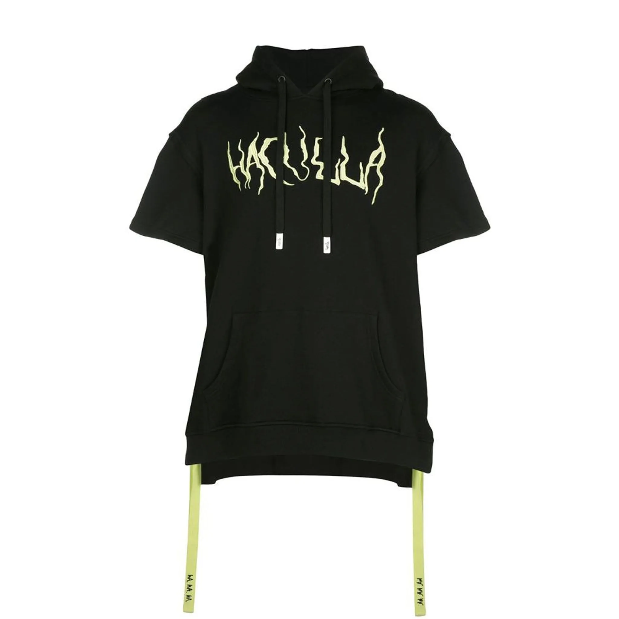 MASKED PINS SHORT SLEEVE HOODIE BLACK Street Classic
