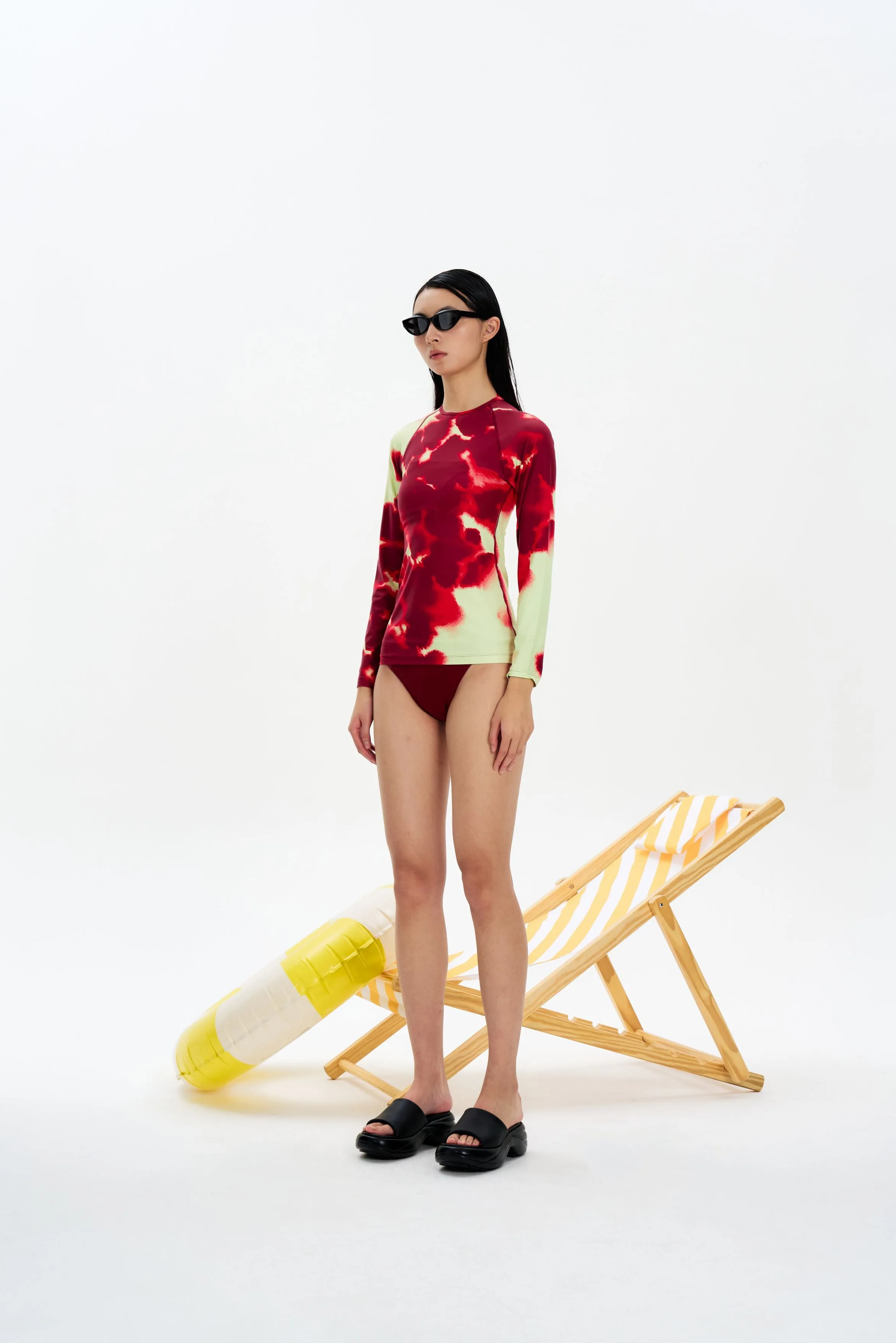 MCKAY LONG SLEEVE RASH TOP MultiLayer Stitching Biodegradable material