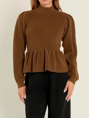 Comfy and Stylish McKenzie Peplum Sweater