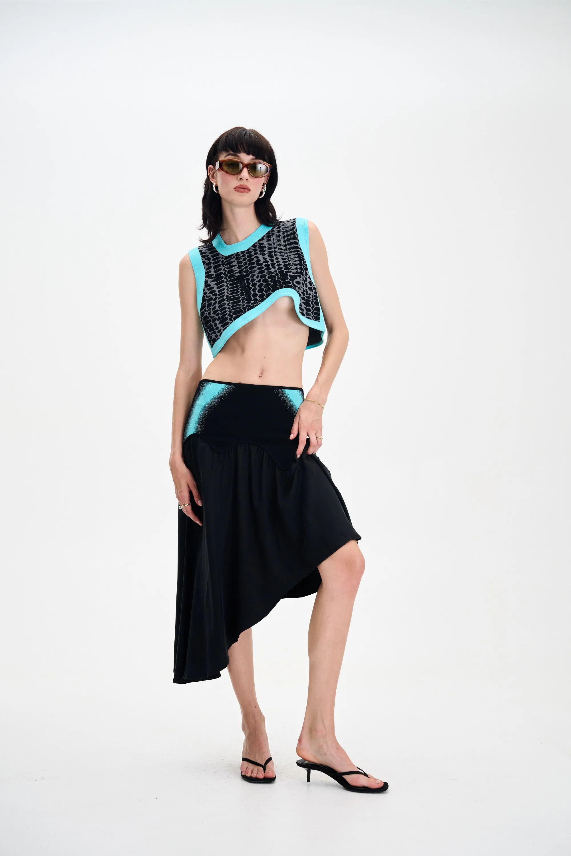 Weekend Ready MEDUSA MIXED MEDIA SKIRT