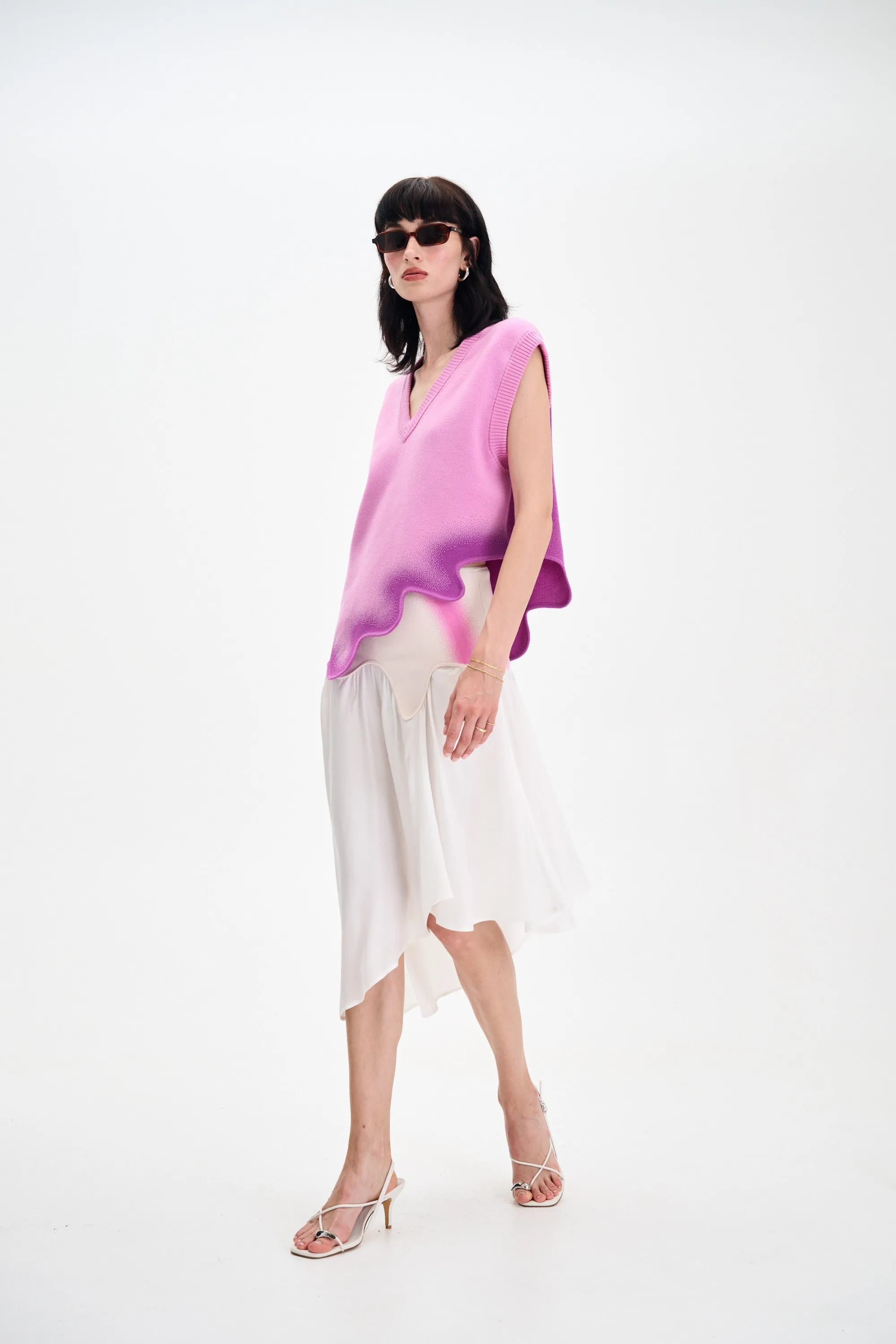 Embroidered Detail TemperatureRegulation MEDUSA MIXED MEDIA SKIRT