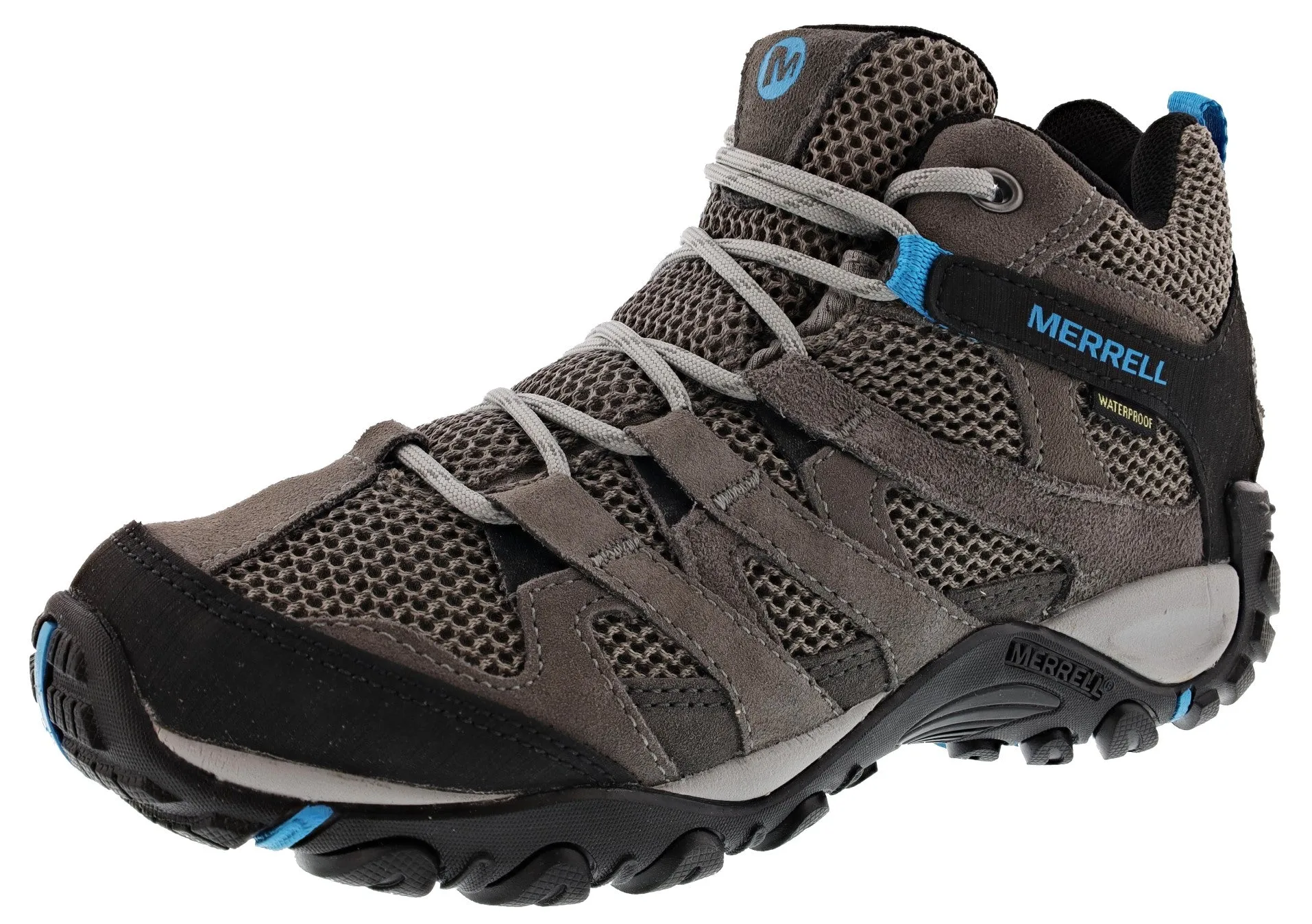 Merrell Women's Alverstone Mid Waterproof Hiking Boots Weekend Fun Breathable Upper Shoes