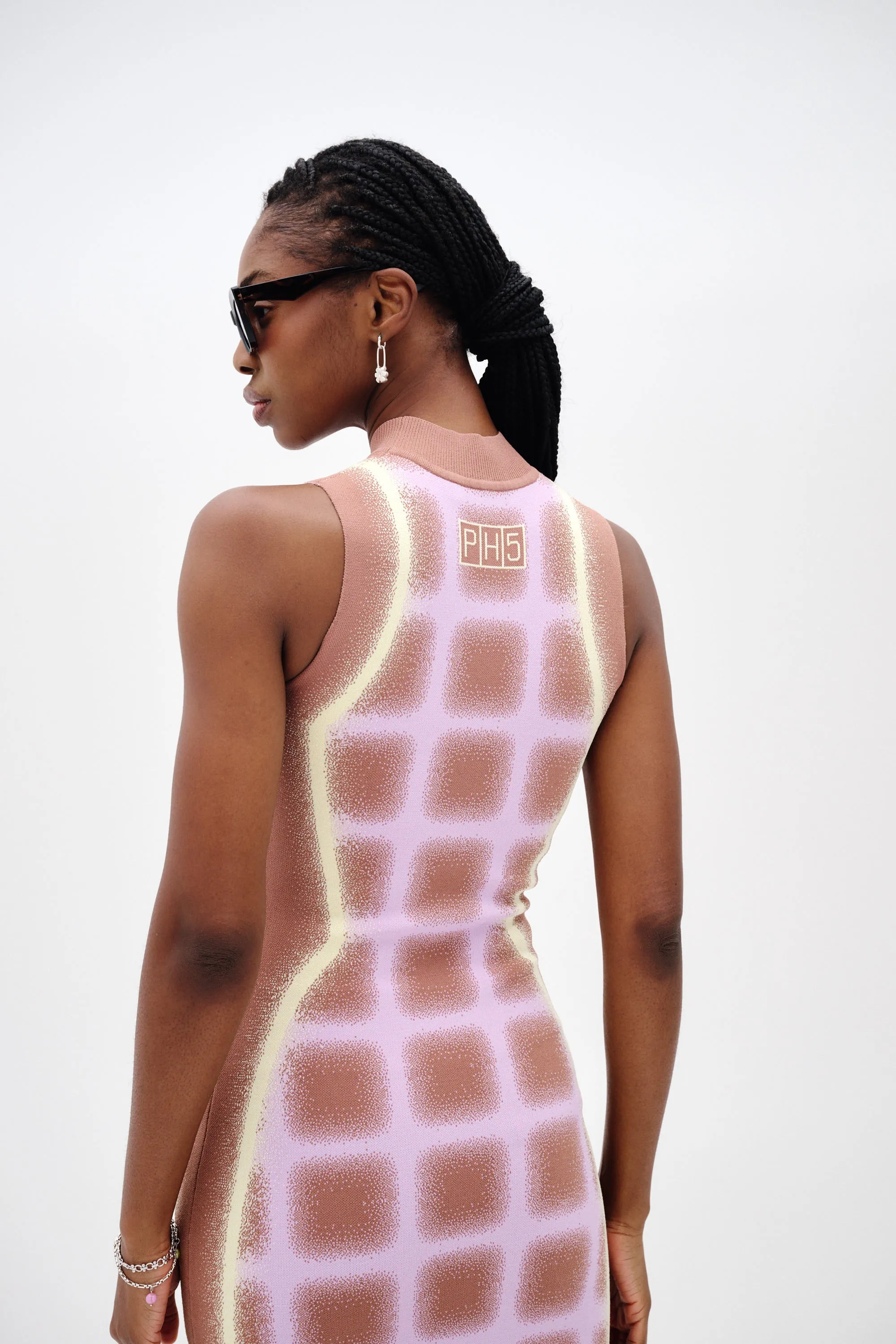 MIA WAVY PLAID DRESS Smart Fit Comfy Fit Wear