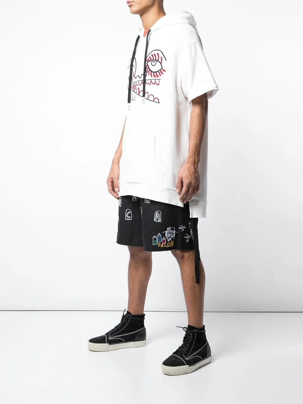 CREEPING MONSTER S/S HOODIE Daily Uniform No Bunching