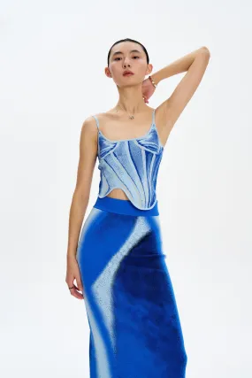 CompressionTechnology Sustainable Waterproofing MILA DENIM PRINT TANK TOP