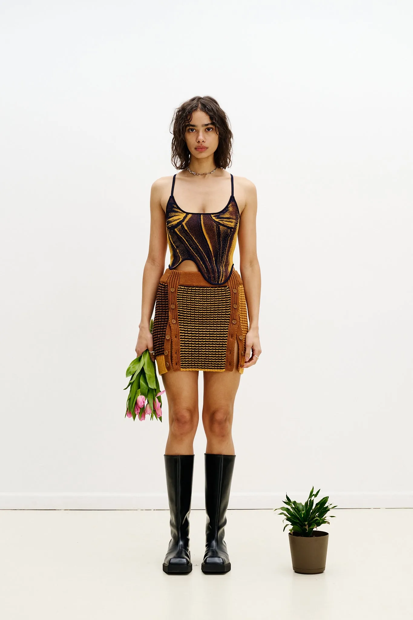 Winter Fashion TearResistant Blends MILA DENIM PRINT TANK TOP