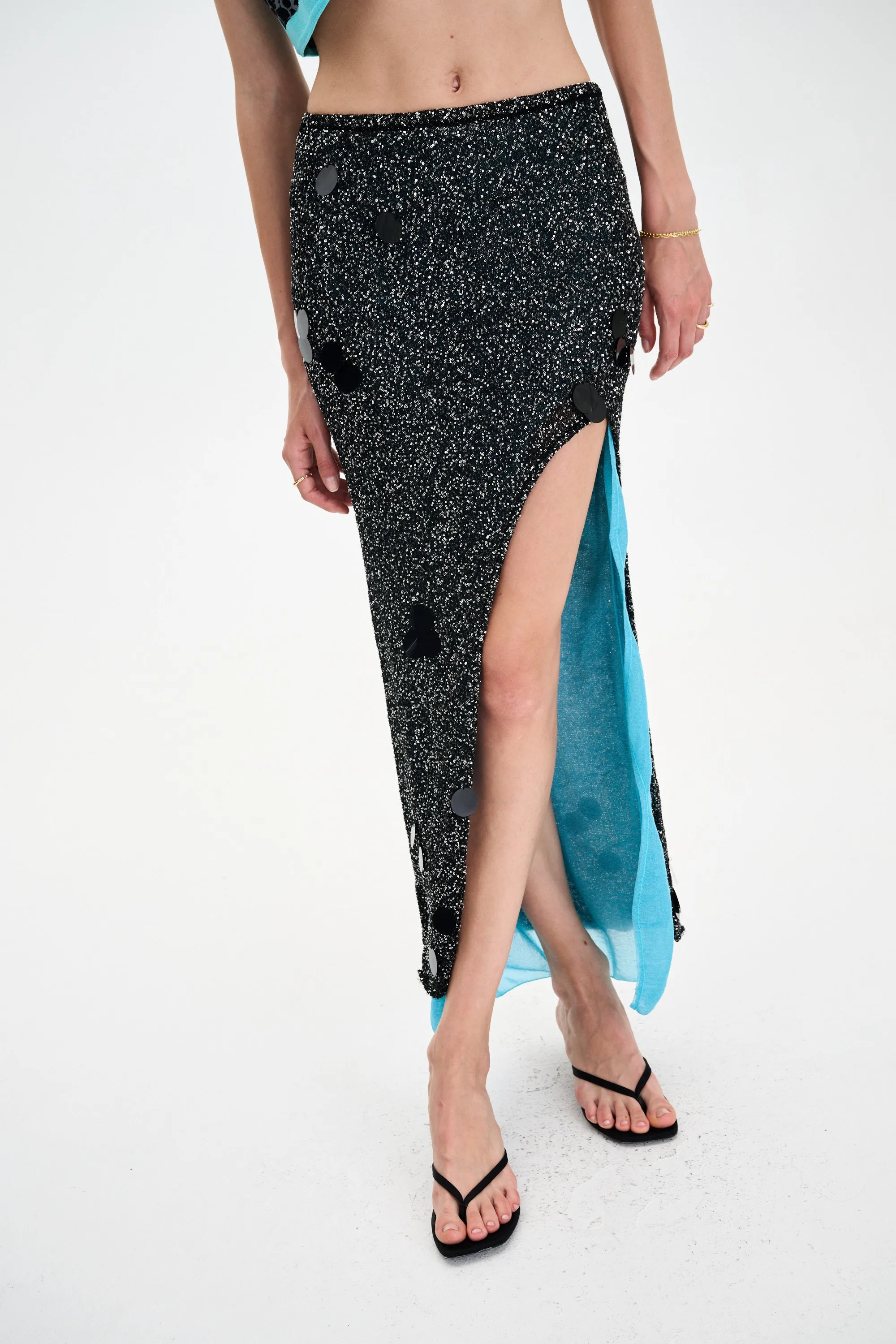 Smart Style DOLLY SEQUINS LONG SKIRT