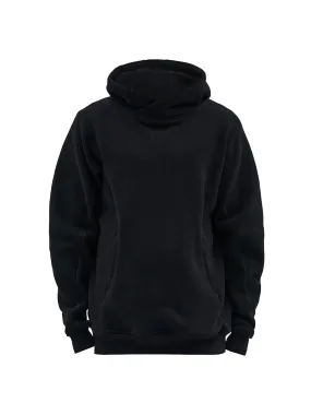Comfortable Layer ehitu hoodie textured cotton jersey black