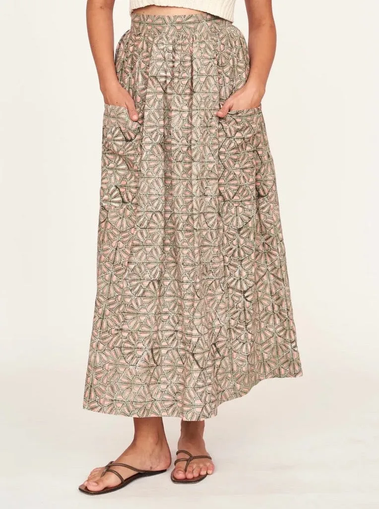 Mirth Marion Skirt Trellis In Petal Mini length