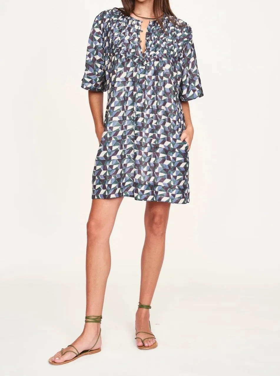 Feminine Structure Modern Staple Mirth Marrakesh Dress in Seaglass in Aegean